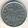 50 Centimes Belgium 1927 KM# 87. Subida por Granotius